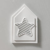 Silikonform – Haus Seite Einleger Stern, Vorne