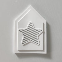 Silikonform – Haus Seite Einleger Stern, Vorne