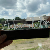 Deko Schriftzug Ankerplatz Aus Ayryl Für Easy-Sticks Kartenhalter – Stilvolles Design, 16 x 2,2 x 0,8 cm