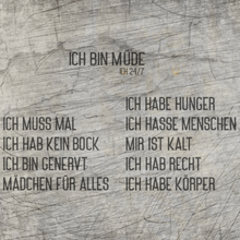 Lade das Bild in den Galerie-Viewer, Plotterdatei zum Downloaden Ich - Mir ist kalt - Mädchen für alles, Ich habe Körper, Ich hab kein Bock, Ich hab recht, Ich bn genervt, Ich bin Müde, Ich hasse Menschen Plotter
