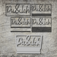 3D/ Plotter- / Laserdatei - Du &amp; Ich im Rahmen 