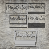 3D/ Plotter- / Laserdatei - Heimathafen im Rahmen