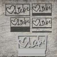 3D/ Plotter- / Laserdatei - Liebe im Rahmen Liebe 