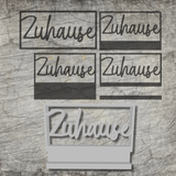 3D/ Plotter- / Laserdatei - Zuhause im Rahmen