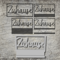 3D/ Plotter- / Laserdatei - Zuhause im Rahmen