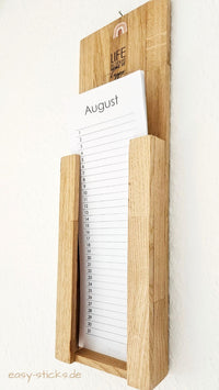 Stylischer Monatskalender für August, designt von easy-sticks, praktisch und übersichtlich, ideal für Organisation und Planung im Alltag, PDF-Kalender für gewerbliche und private Nutzung.