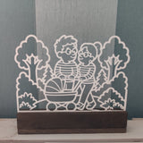 Karla und Karl mit Kinderwagen – 3D Druckdatei (STL u. 3MF)