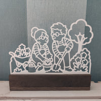 Karla und Karl im Garten – 3D Druckdatei (STL u. 3MF)