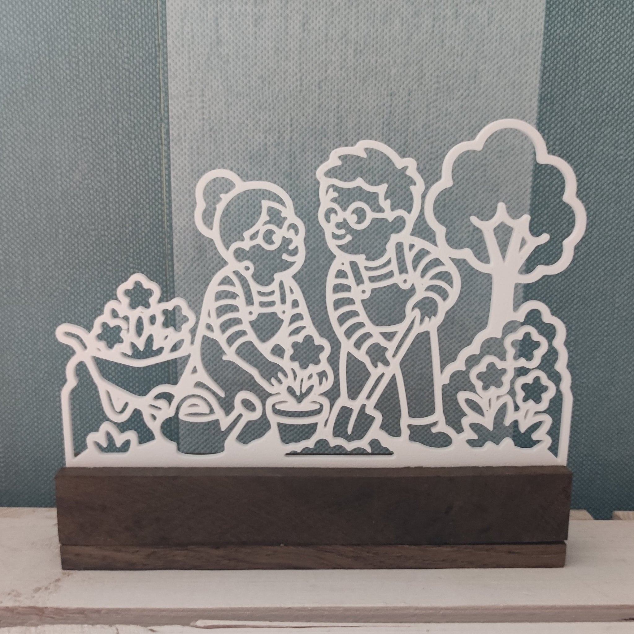 Karla und Karl im Garten – 3D Druckdatei (STL u. 3MF)