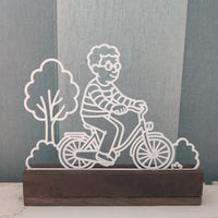 Karla und Karl fahren Fahrrad – 3D Druckdatei (STL u. 3MF)