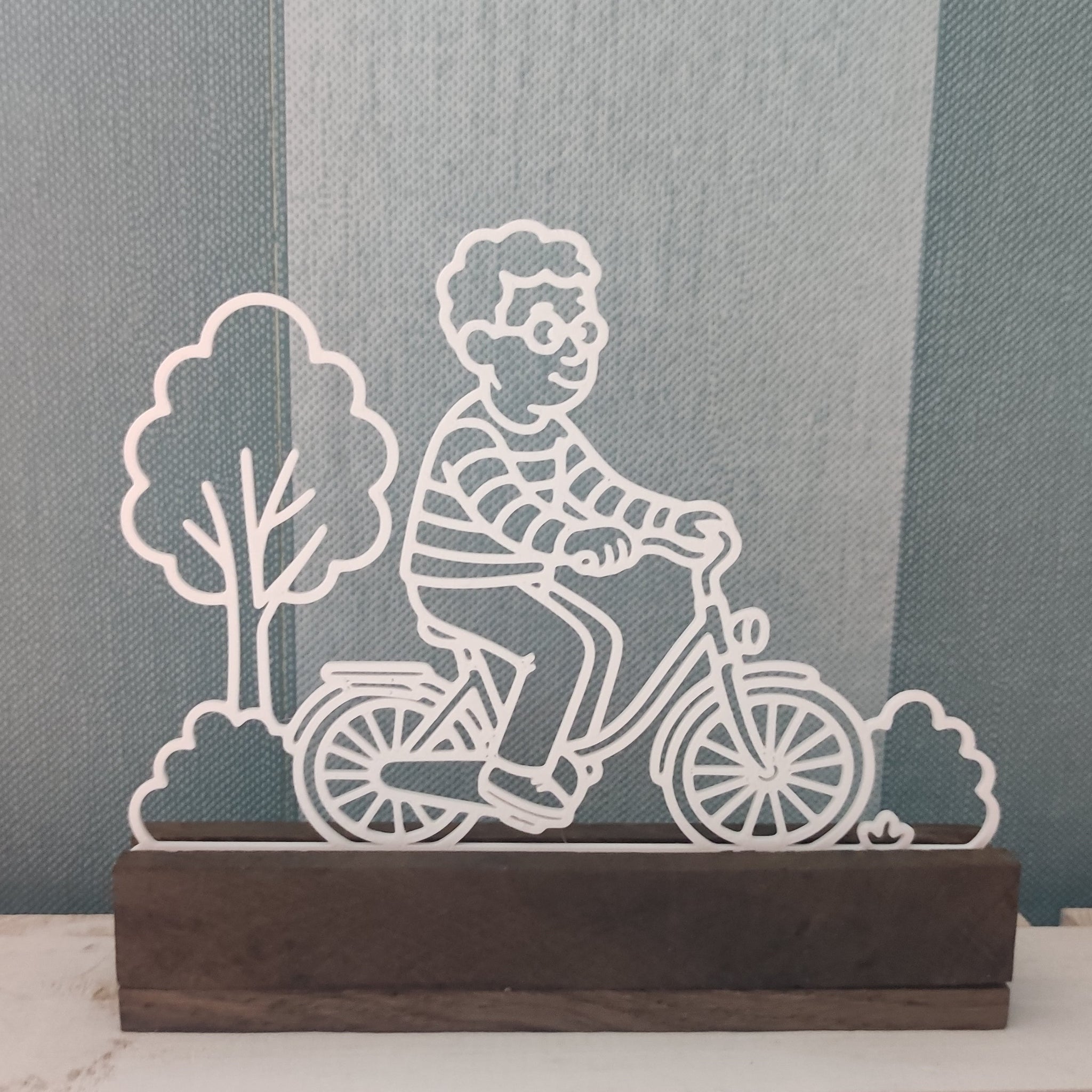 Karla und Karl fahren Fahrrad – 3D Druckdatei (STL u. 3MF)