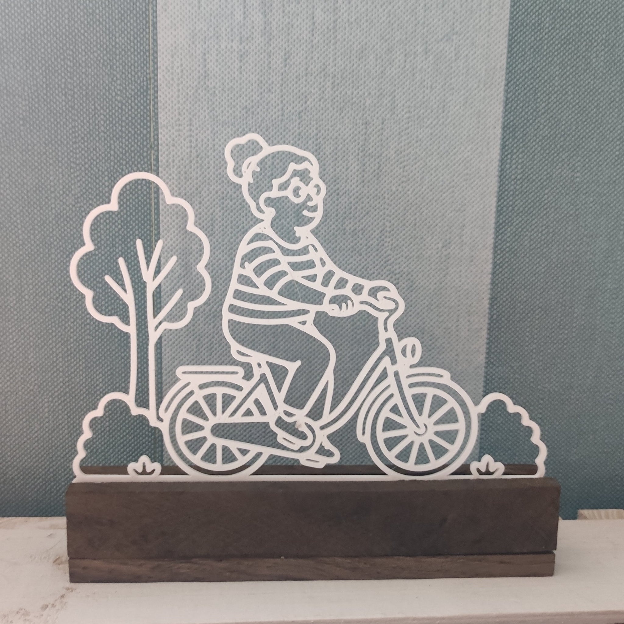 Karla und Karl fahren Fahrrad – 3D Druckdatei (STL u. 3MF)