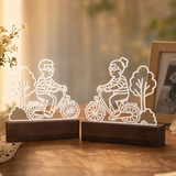 Karla und Karl fahren Fahrrad – 3D Druckdatei (STL u. 3MF)