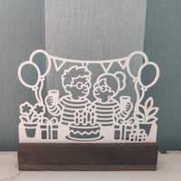 Karla und Karl feiern – 3D Druckdatei (STL u. 3MF)