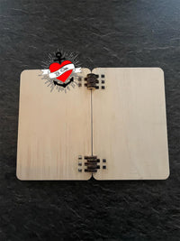Klappkarte 3&4 mm Laserdatei zum Download Laser xtool Buch