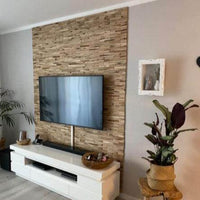 Easy-Sticks 4.0 von Easy-Sticks - Bequeme Wandverkleidung in einem modernen Wohnraum, gestaltet mit eleganten Holzsticks.
