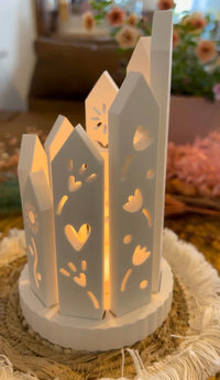 8 Easy-Sticks mit Blumen für Windlichter - Kreative Silikon Gießformen Für Individuelle Lichthäuser