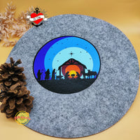 Krippe Weihnachtskrippe maria Josef jesus Plotterdatei Plotter DIY Tischdeko Weihnachten Dekoidee