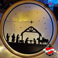 Krippe Weihnachtskrippe maria Josef jesus Plotterdatei Plotter DIY Fenstergestaltung Weihnachten Dekoidee