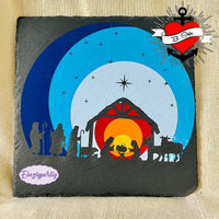 Krippe Weihnachtskrippe maria Josef jesus Plotterdatei Plotter DIY 
