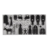 Weihnachtskrippe Stempel Set Mit 17 Motiven Für Kreative Dekorationen - Transparent Und Vielseitig