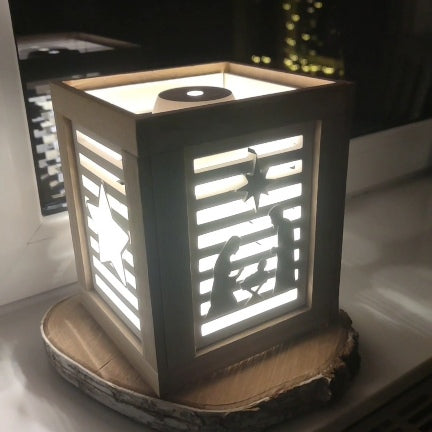 Krippen Silikonform für Holz Laterne