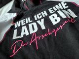 Bastelanleitung mit der Weil ich eine Lady - Du Arschgesicht Plotterdatei für DIY Projekte, ermöglicht einfache Umsetzung von kreativen Ideen.