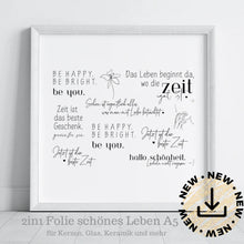 Lade das Bild in den Galerie-Viewer, folie für glas und keramik Kerzen Sticker Rub Ons randlos
