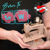 Stylisches T-Shirt mit Periodensystem-Elementen Se (Selen) und W (Wolfram) von easy-sticks. Perfekt für Nähbegeisterte und kreative Köpfe.