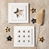 Silikonform - 2 Sternen Laternen Seiten Mini