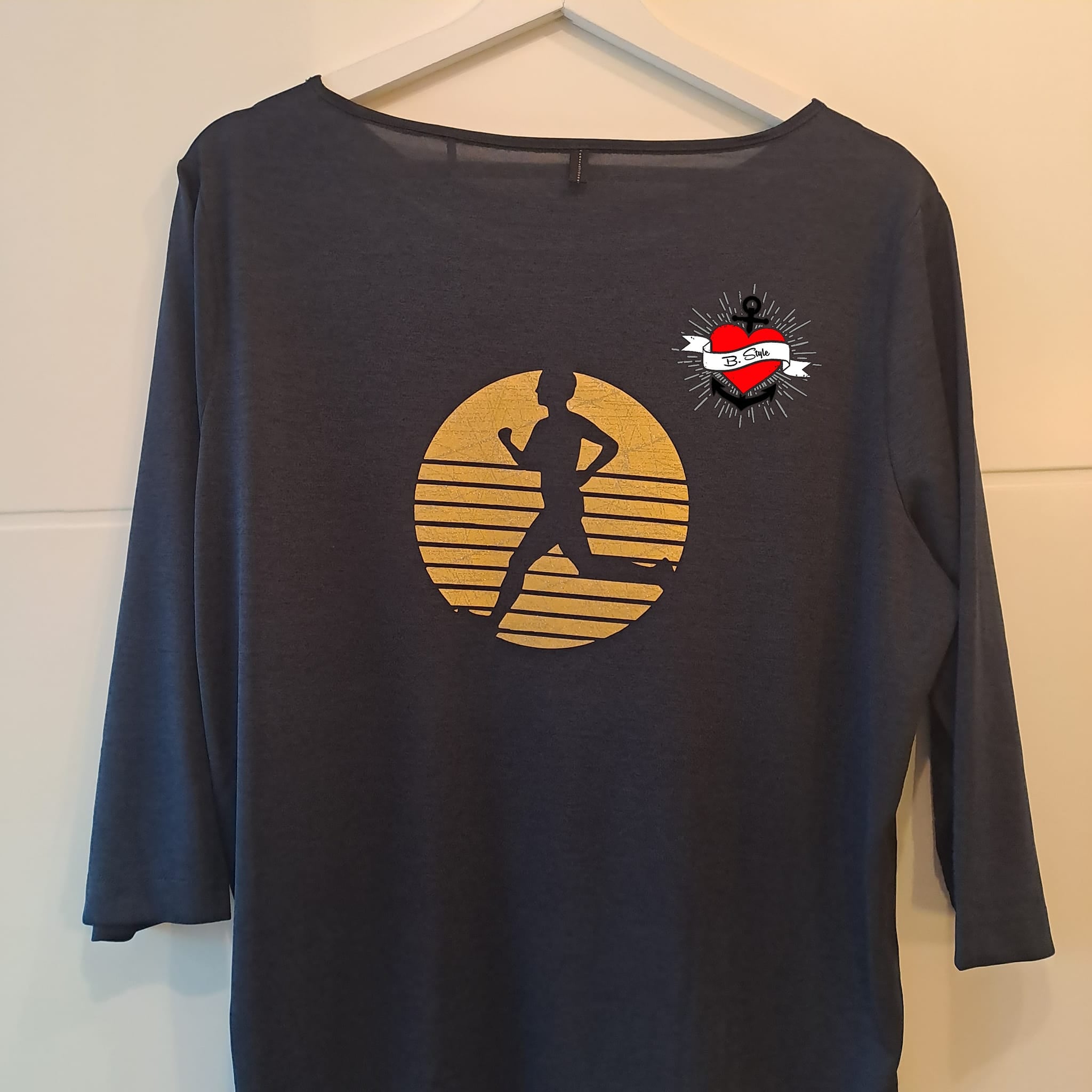 Laufen Abzeichen Schild Plotter  Laufabzeichen T-Shirt plotten