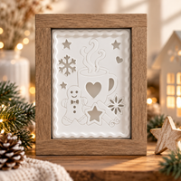 Winter Kaffee Kakao Tee Pause Silikonform Laternenseite