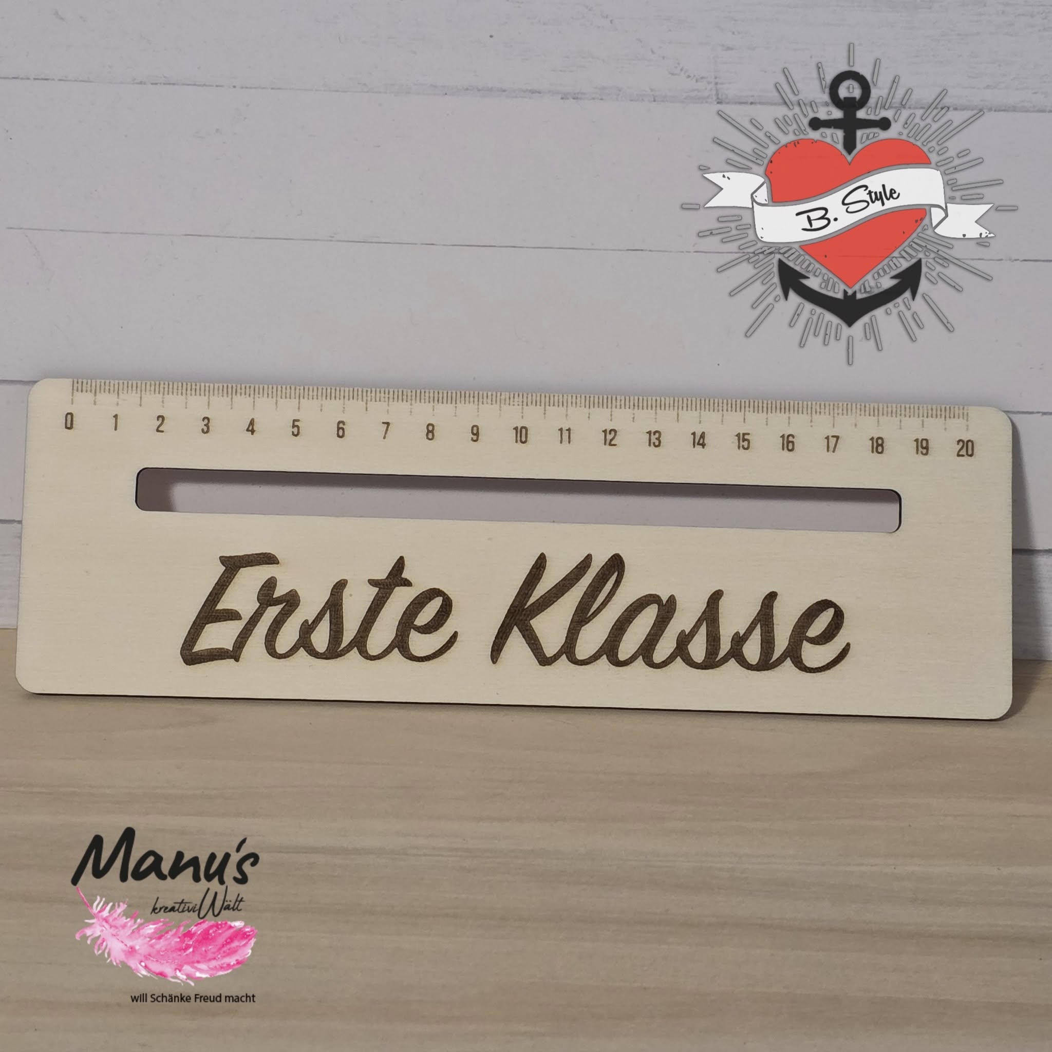 Laserdatei - Lesehilfe Lineal + Box 3 mm erste Klasse