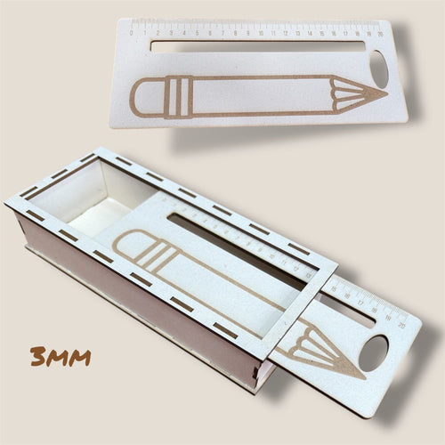 Laserdatei - Lesehilfe Lineal + Box 3 mm