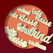 Lade das Bild in den Galerie-Viewer, Laserdatei - Schriftzug Einschulung

