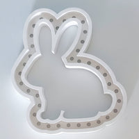 Licht_Hase_Silikonform_Osterdeko_handmade_Osterdekoration Hase von hinten