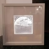 Plotter- / Laserdatei - Weihnachts-Lichtbox Bald ist Weihnachten