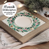 Lichtfliese Mosaik mit Easy-Sticks Holz Rahmen Silikonform DIY zum Ausmalen und Gestalten