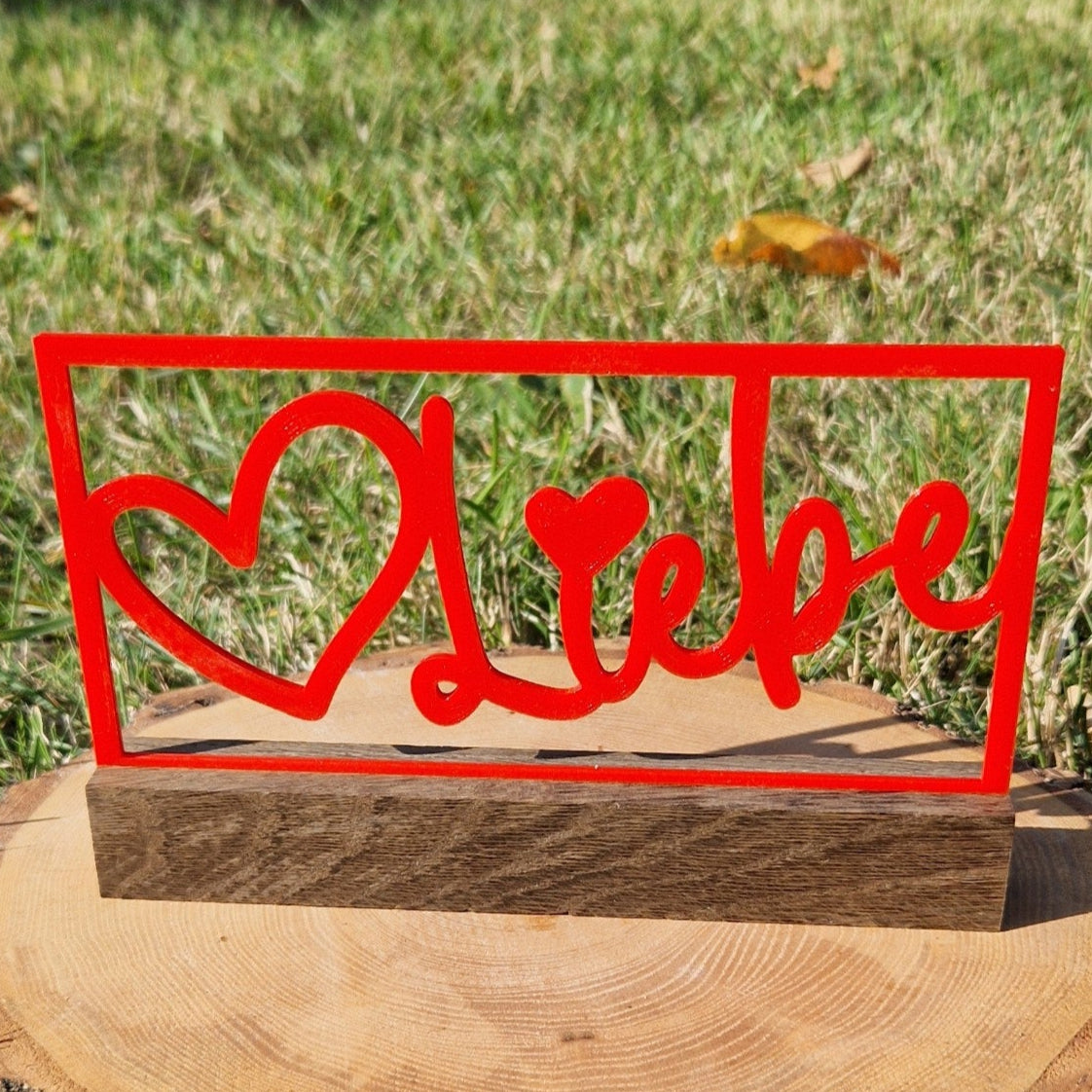 3D/ Plotter- / Laserdatei - Liebe im Rahmen Liebe 3d Drucker gedruckt