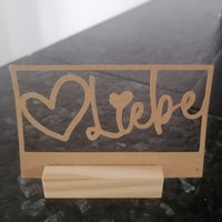 3D/ Plotter- / Laserdatei - Liebe im Rahmen Liebe 3d Drucker gedruckt