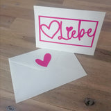 3D/ Plotter- / Laserdatei - Liebe im Rahmen Liebe Brief