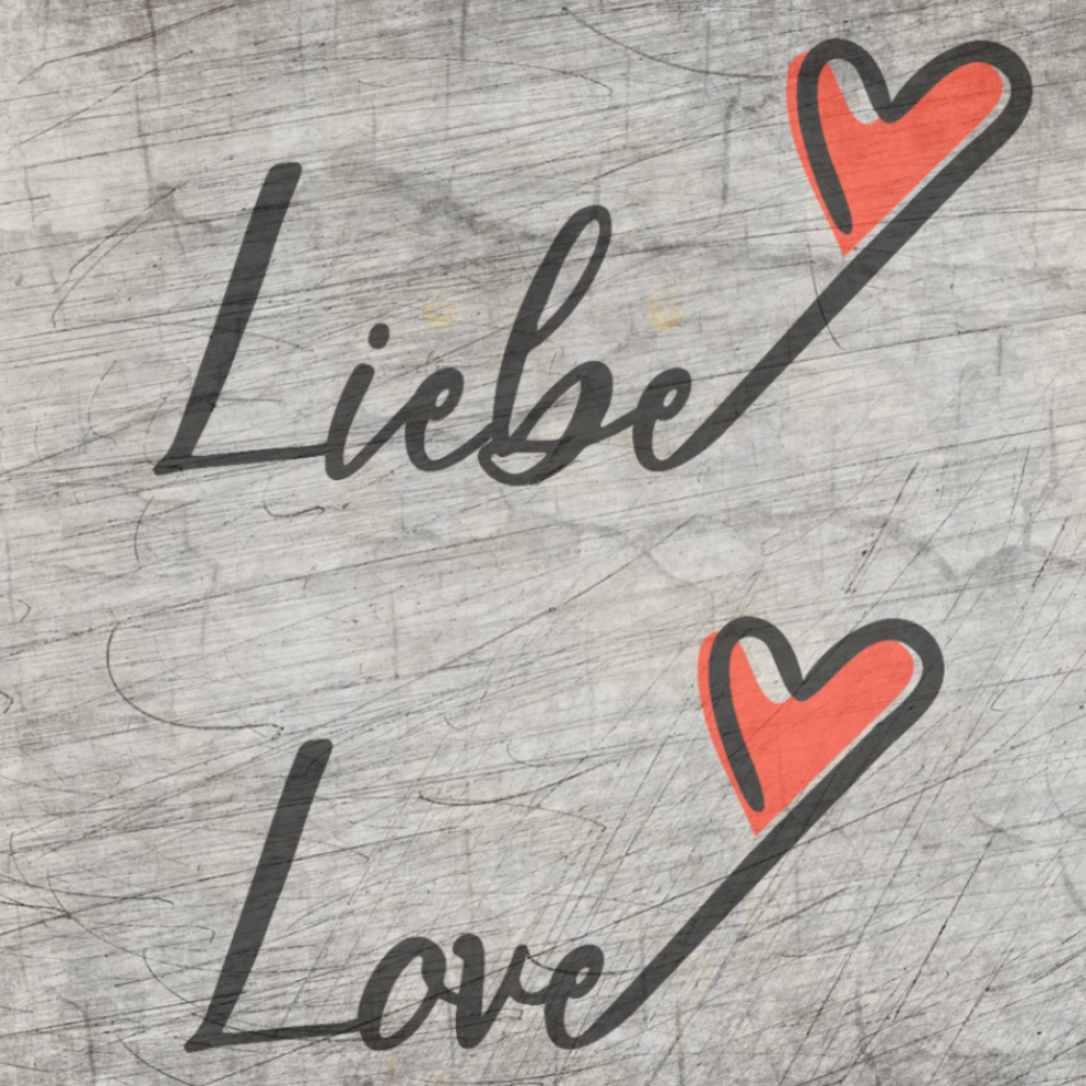 Liebe und Love Plotterdatei