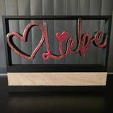 3D/ Plotter- / Laserdatei - Liebe im Rahmen Liebe 3d Drucker gedruckt