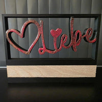 3D/ Plotter- / Laserdatei - Liebe im Rahmen Liebe 3d Drucker gedruckt