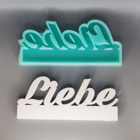 Liebe Einschieber Silikonform für Easy-Sticks Kartenhalter