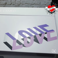 LOVE Love Geo Geometrie Plotter Plotteridee Plotterdatei