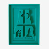 MF 116  Winter Fenster Silikonform Laternen basteln für Easy-Sticks