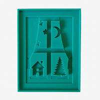 MF 116  Winter Fenster Silikonform Laternen basteln für Easy-Sticks