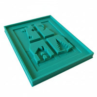 MF 116  Winter Fenster Silikonform Laternen basteln für Easy-Sticks