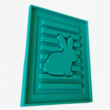 MF 121 Hase Osterhase Silikonform Gießform Laterne basteln Klötzchen Bastelholz